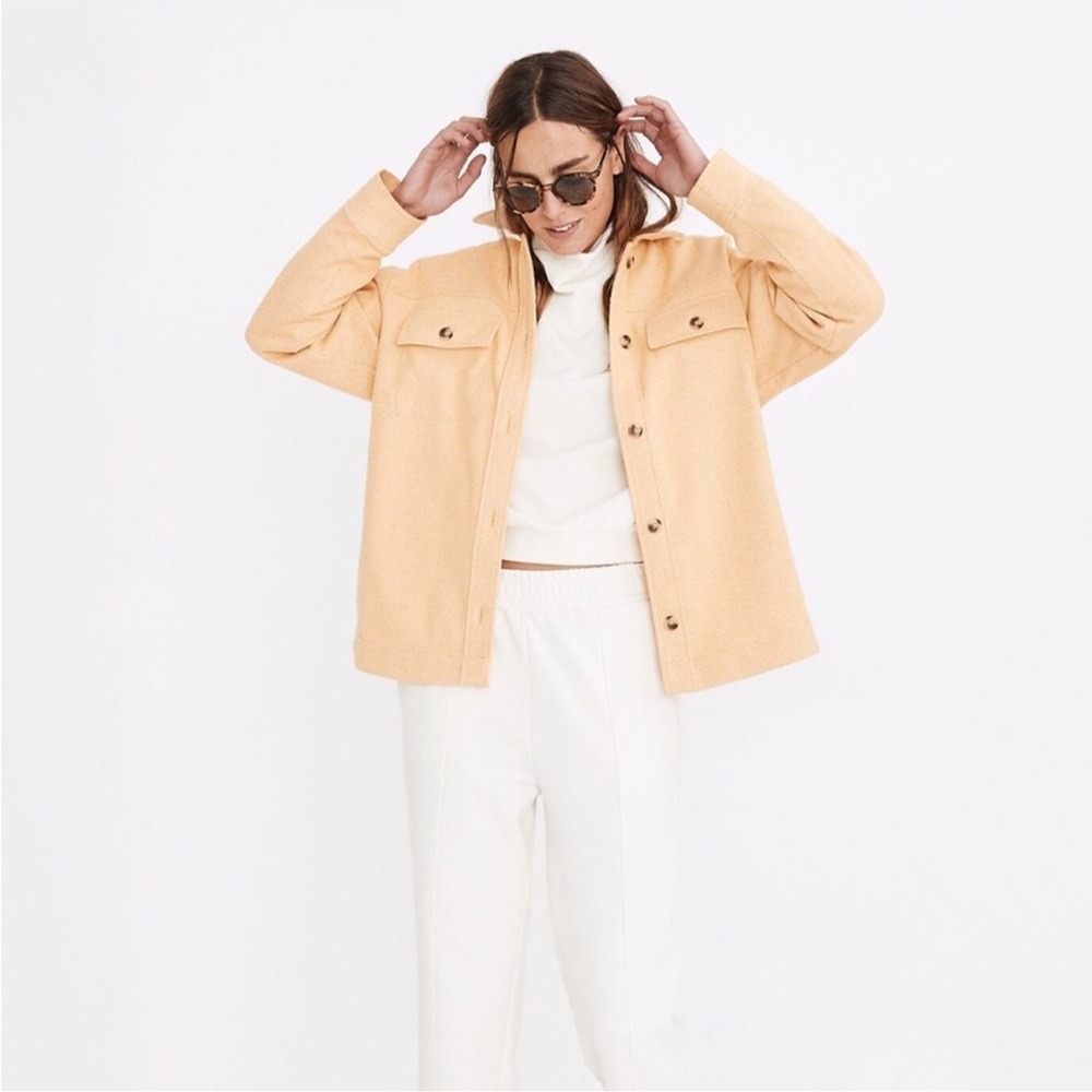 Madewell Mustard Herringbone Jacket